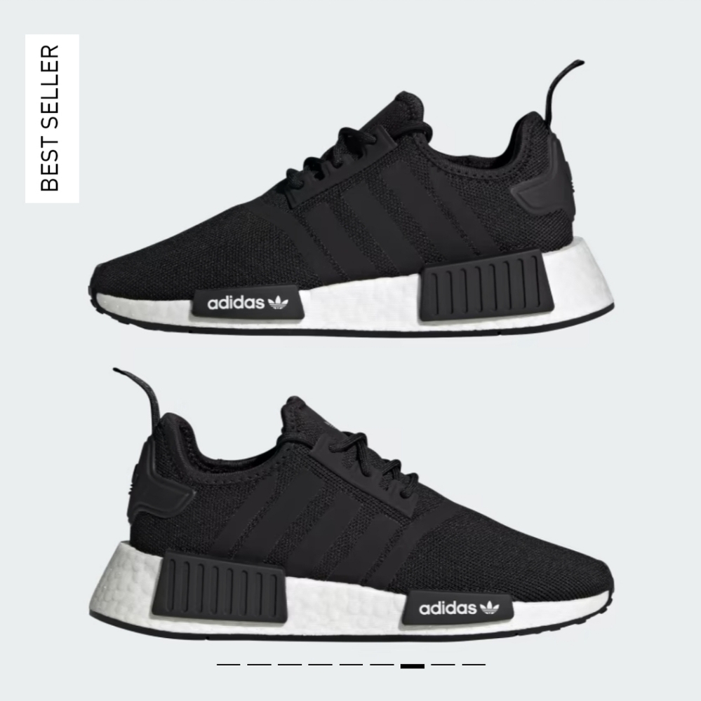 Adidas NMD_R1 black white size 7/7.5 - Picture 7 of 12